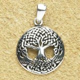 Mini talisman argint Copacul vietii Celtic 2.8 cm